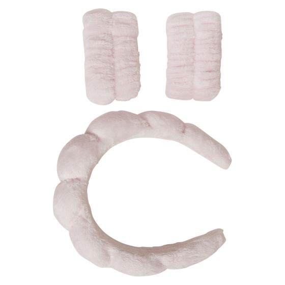 Headband and wrist wash band 