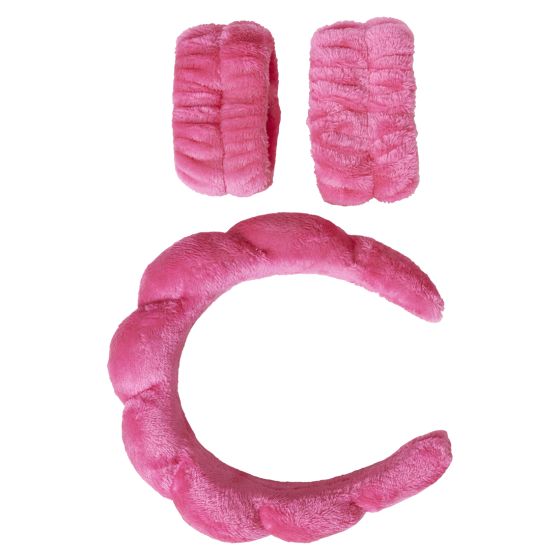 Headband and wrist wash band 