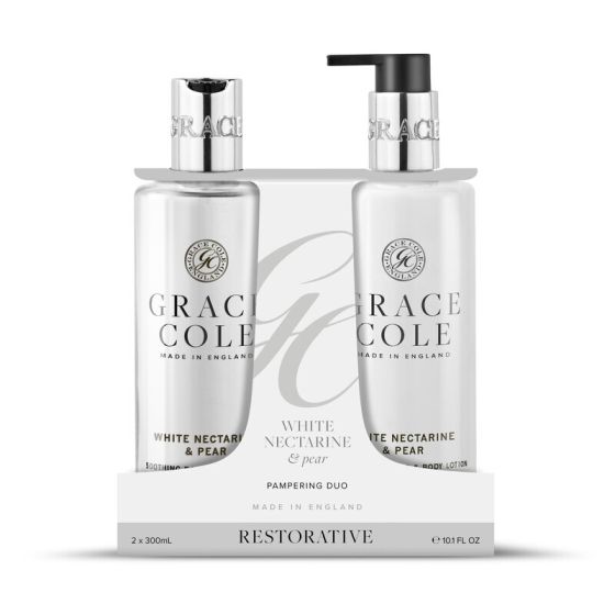 GC White Nectarine & Pear Hand Care Duo Set -2x 300ml 
