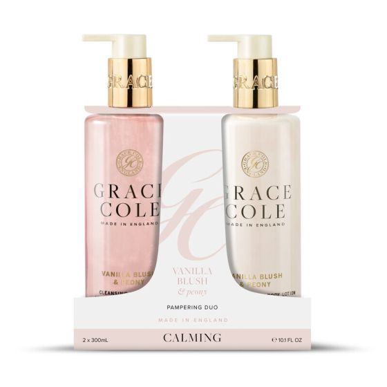 GC Vanilla Blush & Peony Hand Care Duo set- 2x 300ml 