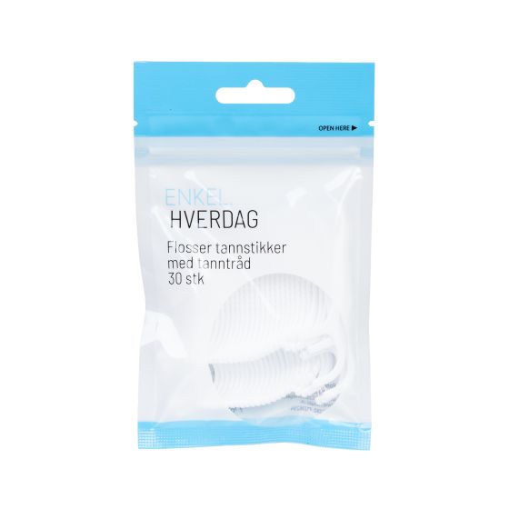 Flosser tannstikker med tanntråd Original