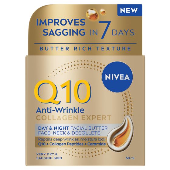Q10 Anti-Wrinkle Collagen Expert Day & Night Facial Butter, Original
