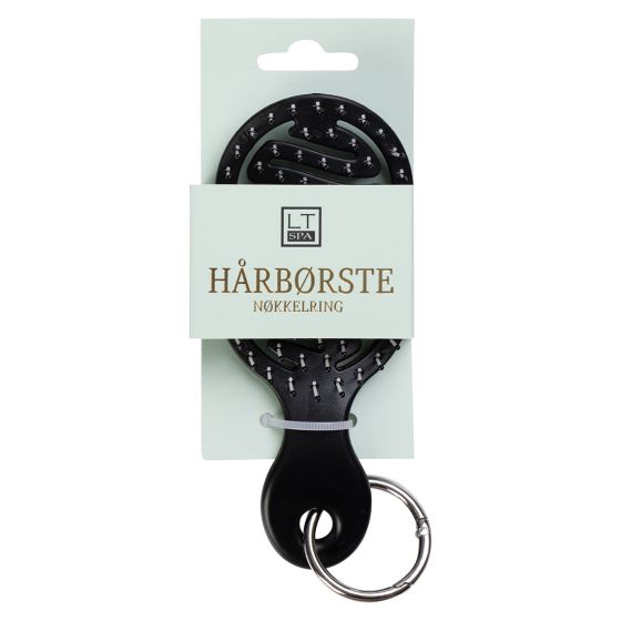 Hårbørste nøkkelring 