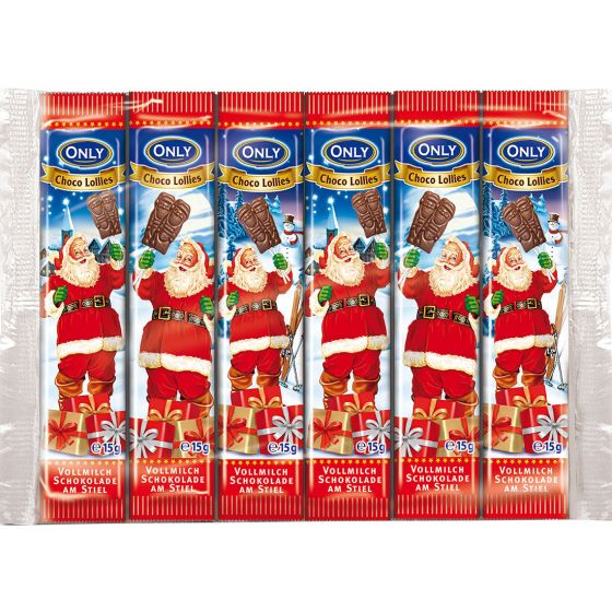 Only julesjokolade lollipop sjokolade