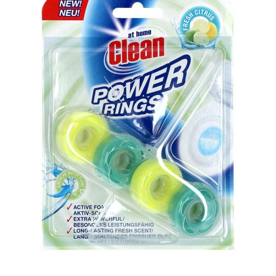 At Home Clean Toiletblock Active Elements 51g Lemon Power fresh citrus