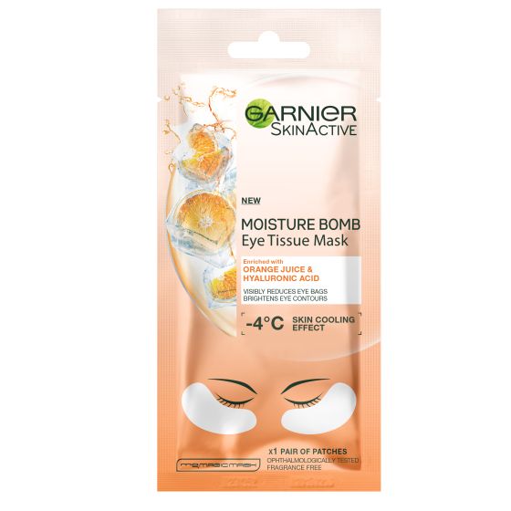 Garnier Eye Tissue Mask Orange juice & Hyaluronic Acid orange juice