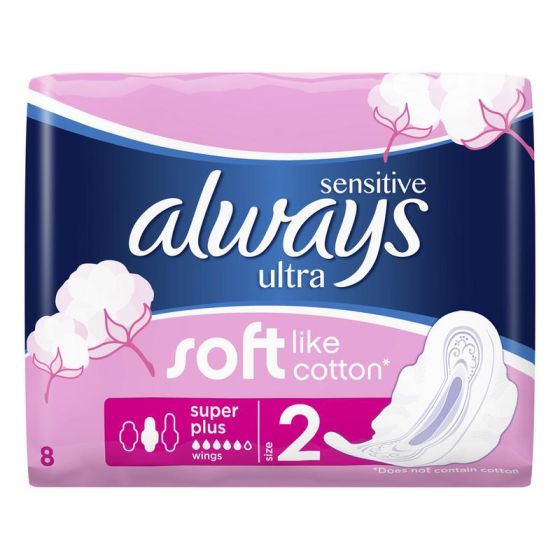 Always sensitive normal plus wings sensitive