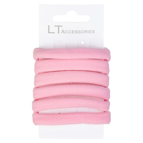 Elastiske Hårstrikk Tube Rosa