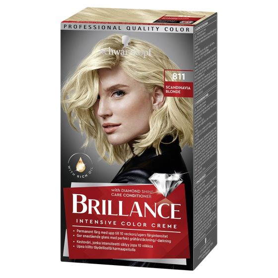 Schwarzkopf Brillance permanent hårfarge brillance 811 scan blond