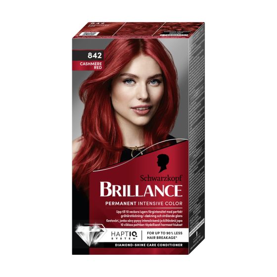 Schwarzkopf Brillance permanent hårfarge brillance 842 cashmere red