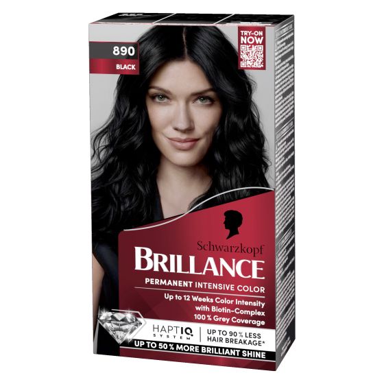 Schwarzkopf Brillance permanent hårfarge brillance 890 black