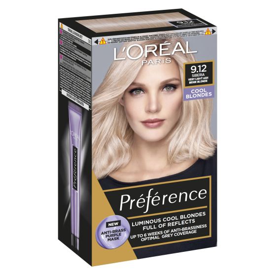 L'Oreal Paris Preference hårfarge 9.12 siberia