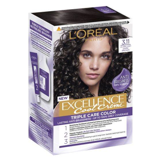 L'Oreal Paris Exellence 3.11 ultra ash dark brown