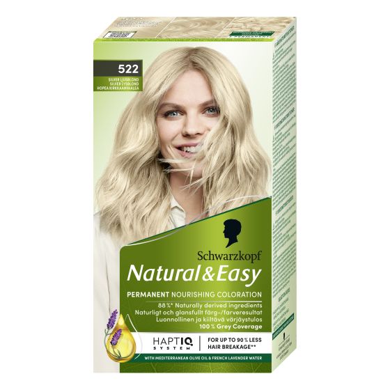 Schwarzkopf Natural & Easy hårfarge 522 silver lightblonde