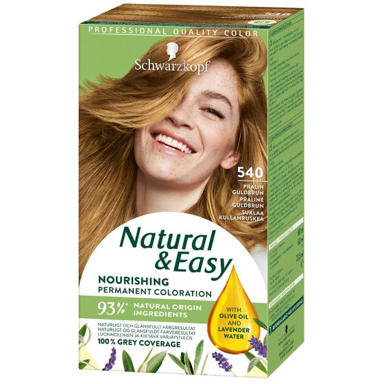 Schwarzkopf Natural & Easy hårfarge 540 praline goldeblond