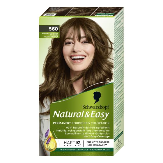 Schwarzkopf Natural & Easy hårfarge 560 cashmerelightbrown