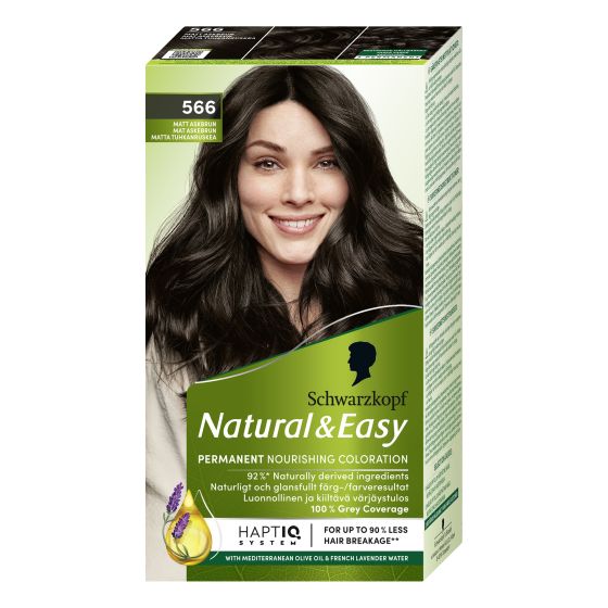 Schwarzkopf Natural & Easy hårfarge 566 matte ash brown