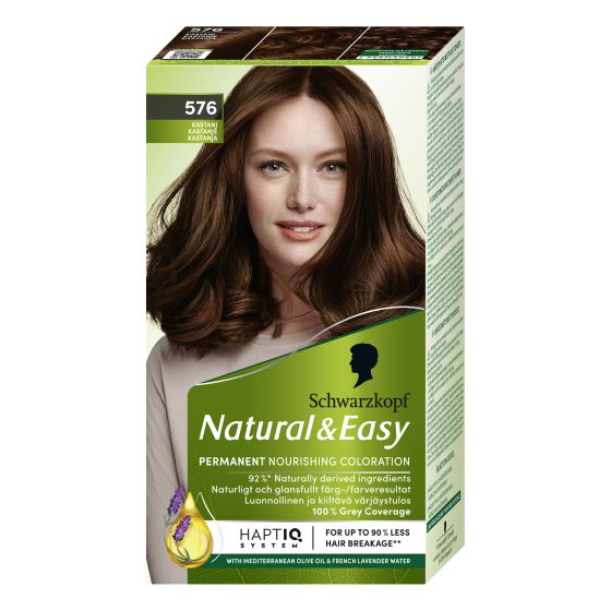 Schwarzkopf Natural & Easy hårfarge 576 chestnut redbrown