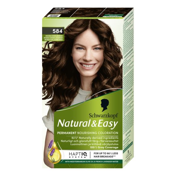 Schwarzkopf Natural & Easy hårfarge 584 chocolat au cafe