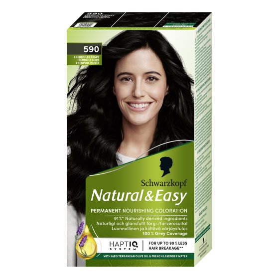 Schwarzkopf Natural & Easy hårfarge 590 ebony black