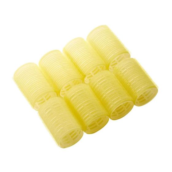Hårruller 8pk gul.