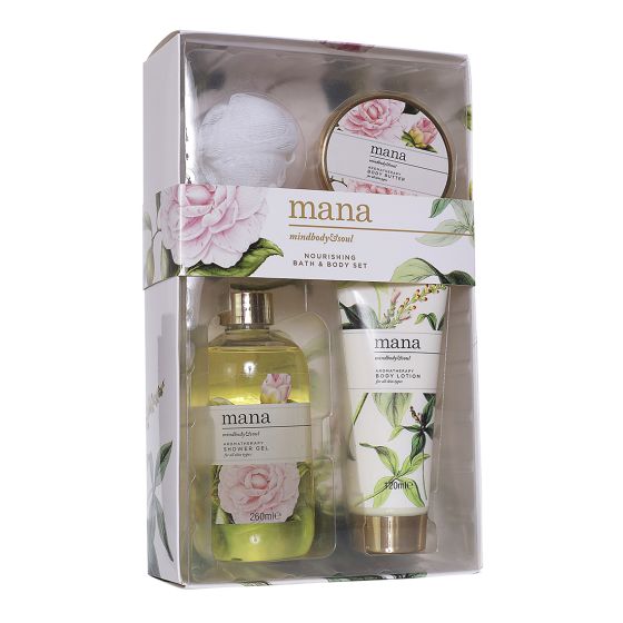 Mana Bath & Body 4 pc Gavesett ingen.