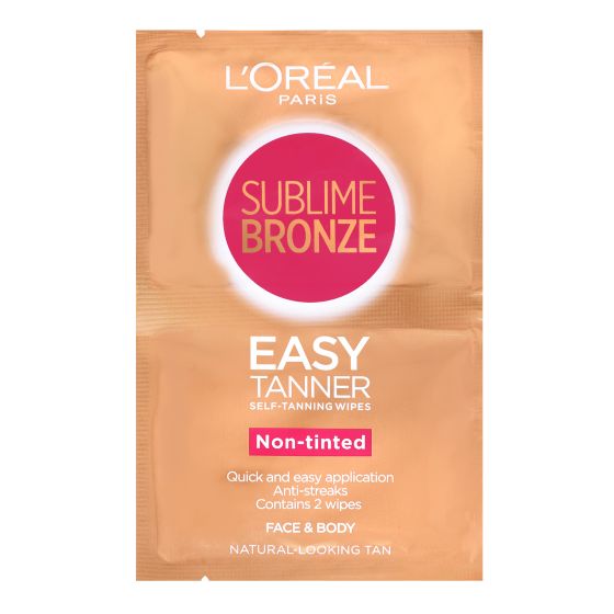 L'Oreal Paris Sublime Bronze Double Wipes non-tinted