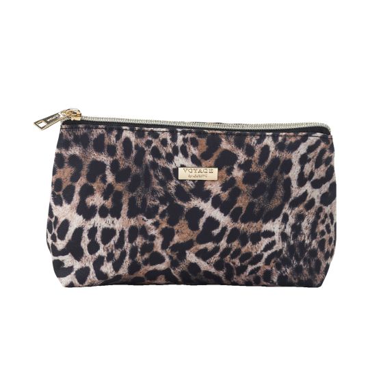 Clasic Toalettmappe til Dame Leopard Små brun