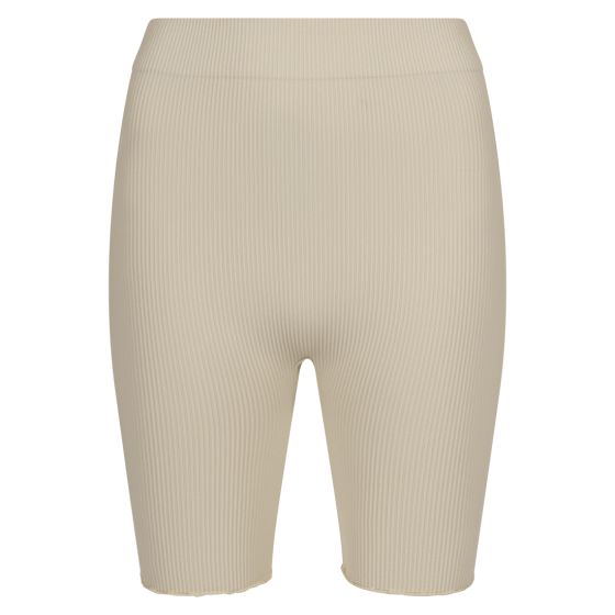 Lifetime Shorts ribbestrikket seamless lys beige.