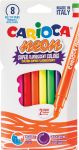 Tusjer Carioca neon 8 stk original