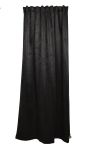 Skygge lystett gardinlengde med shimmer 140x160cm sort