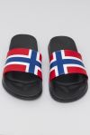 Slippers Norge Rød-hvit-blå
