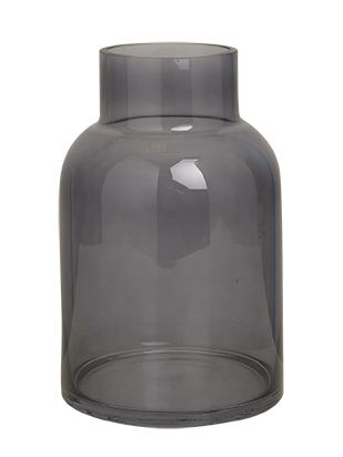 Glassvase grå 25cm grå