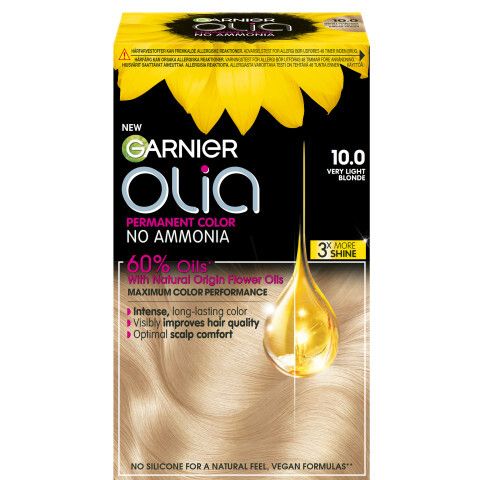 Olia Permanent Hårfarge 10.0 very light blond.