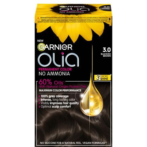 Olia Permanent Hårfarge 3.0 soft black.