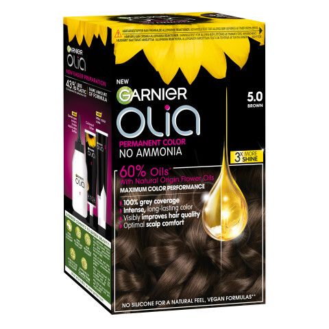 Olia Permanent Hårfarge 5.0 brown.