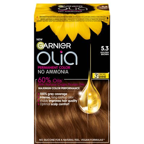 Olia Permanent Hårfarge 5.3 golden brown.