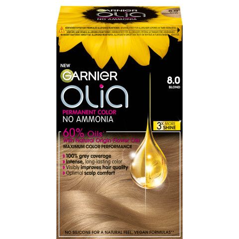 Olia Permanent Hårfarge 8.0 blond.