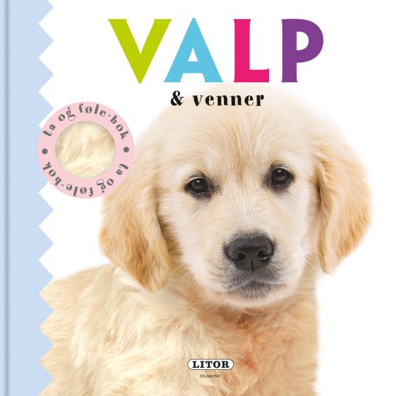Pekebok ta-og føle Valp og venner original.