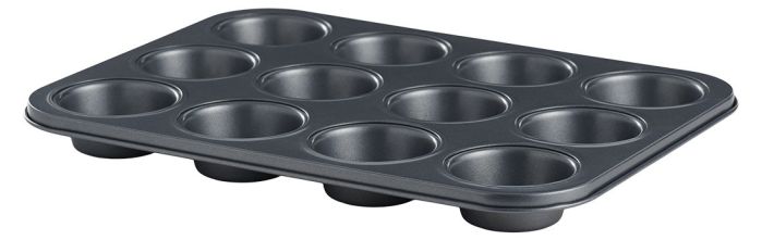 Muffinsform 12stk Grå