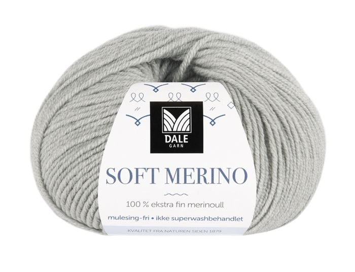 Soft Merino 3002 Lys grå melert