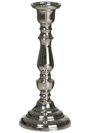 Lysestake 23cm sølv sølv
