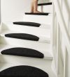 Dekke trappematte 64x21cm 6pk sort
