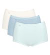Basic Maxi 3Pk Hvit-lyseblå-turkis