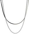 Smykke dobbel rhodium