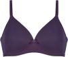 Naturana Vega soft-bh med padding plomme.