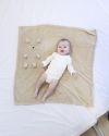 Fleeceteppe Teddy 80x80cm Beige