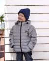 Ribbestrikket lue barn Marine
