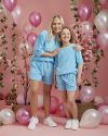Velourshorts til barn Mari Aqua