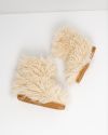 Snøboots fluffy vinter Beige